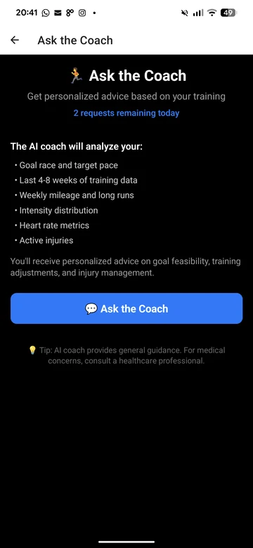 SCAMPR app: Ask the AI coach